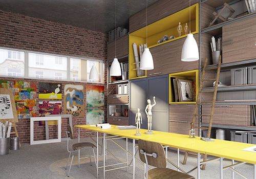 Cozinha estilo Studio Loft